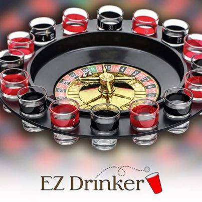 EZ DRINKER Shot Spinning Roulette Game Set (16-Piece), (EZ-Roulette)