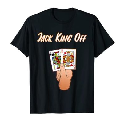Jack King Off Poker Playing Card T-Shirt