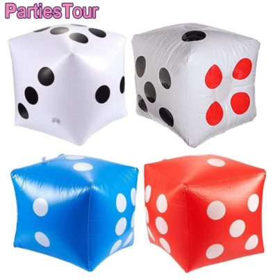 Casino Theme Party Inflatable Dice Balloon Playing Cards Dice Balloons Toy for Las Vegas Party Casino Night Birthday Party Decor